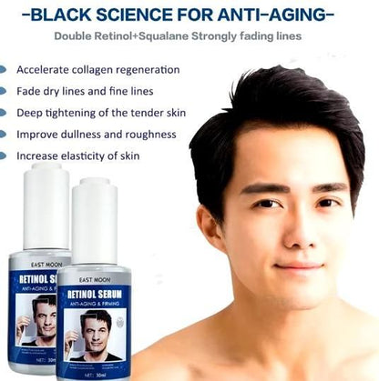 Collagen Men Face Serum Anti Wrinkle Anti Aging Hyaluronic Acid Moisturizing Firming Lifting Brightening Man Facial Skin Care(Pack Of 2)
