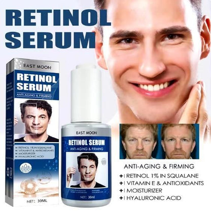 Collagen Men Face Serum Anti Wrinkle Anti Aging Hyaluronic Acid Moisturizing Firming Lifting Brightening Man Facial Skin Care(Pack Of 2)
